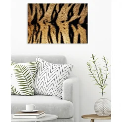 Tableau toile XXL en kit Tigre Du Bengale 90 x 60 cm - Toile textile sans PVC