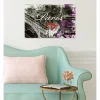 Tableau toile XXL en kit Paris 60 x 40 cm - Toile textile sans PVC