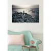 Tableau toile XXL en kit Manhattan Downtown 90 x 60 cm - Toile textile sans PVC