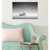 Tableau toile XXL en kit Zèbre Et Éléphant 60 x 40 cm - Toile textile sans PVC