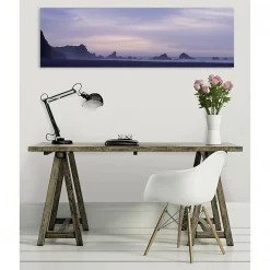 Tableau toile XXL en kit Matin Mauve 130 x 40 cm - Toile textile sans PVC