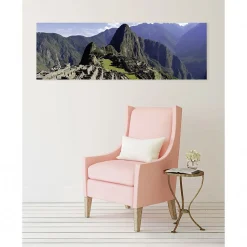 Tableau toile XXL en kit Machu Picchu 180 x 60 cm - Toile textile sans PVC