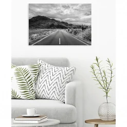 Tableau toile XXL en kit Vers La Frontiere 90 x 60 cm - Toile textile sans PVC
