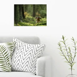 Tableau toile XXL en kit Champignon Des Bois 60 x 40 cm - Toile textile sans PVC