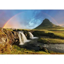 Tableau toile XXL en kit Kirkjufellsfoss Islande 60 x 40 cm - Toile textile sans PVC