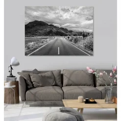 Tableau toile XXL en kit Vers La Frontiere 180 x 130 cm - Toile textile sans PVC