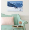 Tableau toile XXL en kit Ski De Rando 60 x 40 cm - Toile textile sans PVC