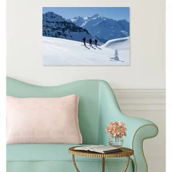 Tableau toile XXL en kit Ski De Rando 60 x 40 cm - Toile textile sans PVC