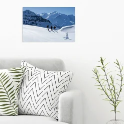 Tableau toile XXL en kit Ski De Rando 60 x 40 cm - Toile textile sans PVC
