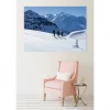 Tableau toile XXL en kit Ski De Rando 180 x 130 cm - Toile textile sans PVC