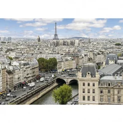 Tableau toile XXL en kit Printemps A Paris 90 x 60 cm - Toile textile sans PVC