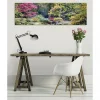 Tableau verre acrylique Petit Pont Zen 130 x 40 cm - Décoration murale photo pour la maison