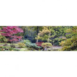Tableau verre acrylique Petit Pont Zen 130 x 40 cm - Décoration murale photo pour la maison