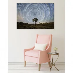 Tableau verre acrylique Starstrail 130 x 90 cm - Décoration murale photo pour la maison