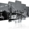 Tableau Villes Black-and-white glimpse 200x100 cm