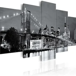 Tableau Villes Black-and-white glimpse 200x100 cm