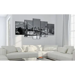 Tableau Villes Black-and-white glimpse 200x100 cm