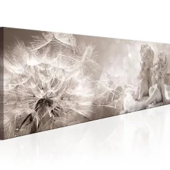 Tableau Vintage Cherubs and the Dandelion 120x40 cm