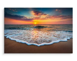 Tableaux COUCHER DE SOLEIL Mer Plage 100cm x 70cm - Parfait pour décorer votre salon, chambre ou bureau avec un design unique et