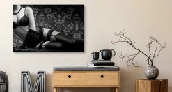 Tableaux FEMME Sensuelle Vintage 3D 90cm x 60cm - Parfait pour décorer votre salon, chambre ou bureau avec un design unique et él