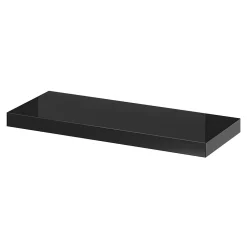 Tablette murale avec fixation invisible GoodHome Cusko noir brillant 60 cm