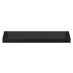 Tablette murale avec fixation invisible GoodHome Cusko noir brillant 60 cm