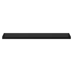 Tablette murale avec fixation invisible GoodHome Cusko noir brillant 118 cm