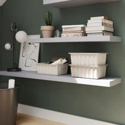 Tablette murale avec fixation invisible GoodHome Cusko gris 118 cm