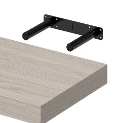 Tablette murale avec fixation invisible GoodHome Cusko effet chêne clair 30 cm