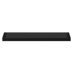 Tablette murale avec fixation invisible GoodHome Cusko noir brillant 80 cm