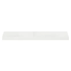Tablette murale avec fixation invisible GoodHome Cusko blanc brillant 80 cm