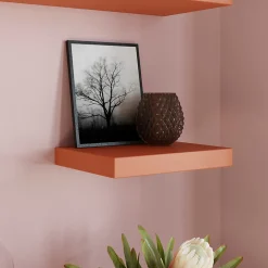 Tablette murale avec fixation invisible GoodHome Cusko terracotta 30 cm