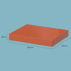 Tablette murale avec fixation invisible GoodHome Cusko terracotta 30 cm