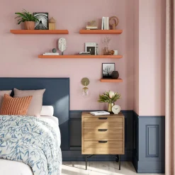 Tablette murale avec fixation invisible GoodHome Cusko terracotta 80 cm