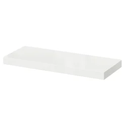 Tablette murale avec fixation invisible GoodHome Cusko blanc brillant 60 cm