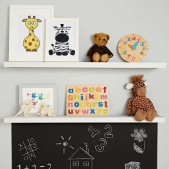 Tablette murale avec fixation invisible GoodHome Cusko blanc 118 cm