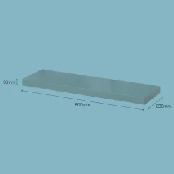 Tablette murale avec fixation invisible GoodHome Cusko vert treillis 80 cm