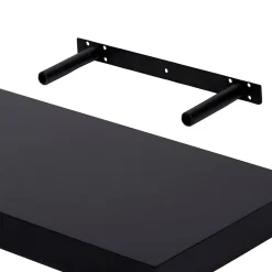 Tablette murale avec fixation invisible GoodHome Cusko noir 60 cm