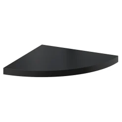 Tablette murale d'angle Form Rigga noir 25 cm