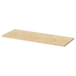 Tablette murale en pin massif GoodHome Rigga L. 80 x P. 29 cm