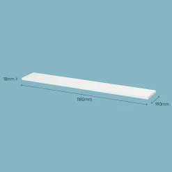 Tablette murale Form Rigga blanc 118 cm