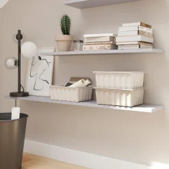 Tablette murale Form Rigga argent 118 cm