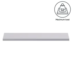 Tablette murale Form Rigga argent 60 cm