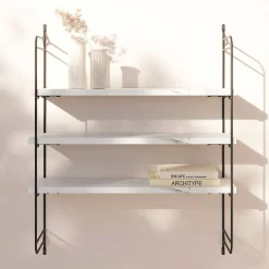 Tablette murale GoodHome Rigga effet marbre L. 60 cm