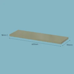 Tablette murale GoodHome Rigga vert L. 60 cm