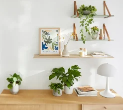 Tablette murale GoodHome Rigga vert L. 60 cm