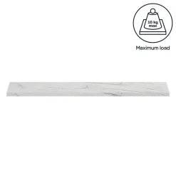 Tablette murale GoodHome Rigga effet marbre L. 80 cm