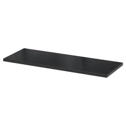 Tablette murale GoodHome Rigga noir L. 80 cm