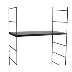 Tablette murale GoodHome Rigga noir L. 60 cm