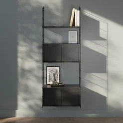 Tablette murale GoodHome Rigga noir L. 60 cm